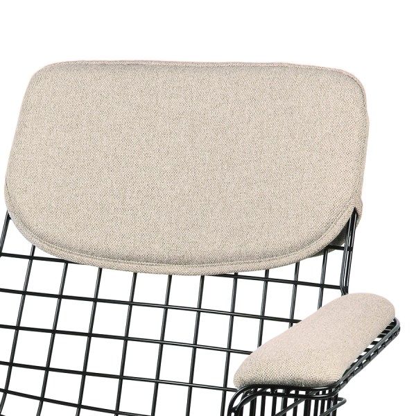Wire armchair comfort kit sand