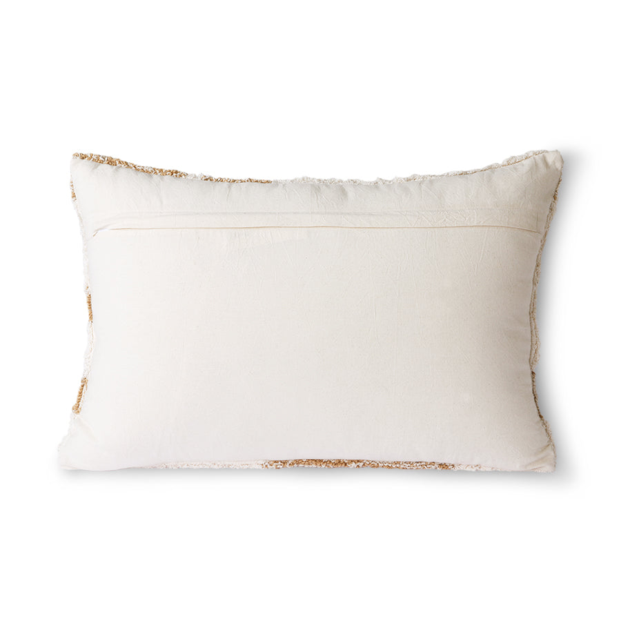 Kussen Fluffy wit/beige