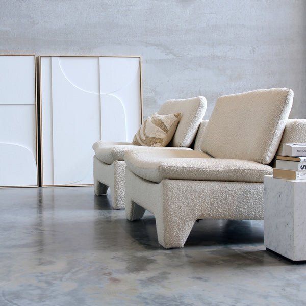 Kussen Fluffy wit/beige