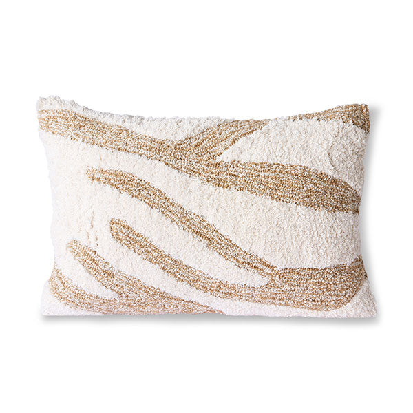 Kussen Fluffy wit/beige