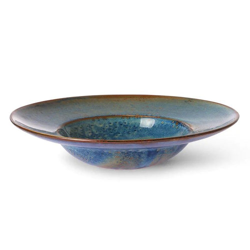Chef ceramics: pasta plate rustic blue