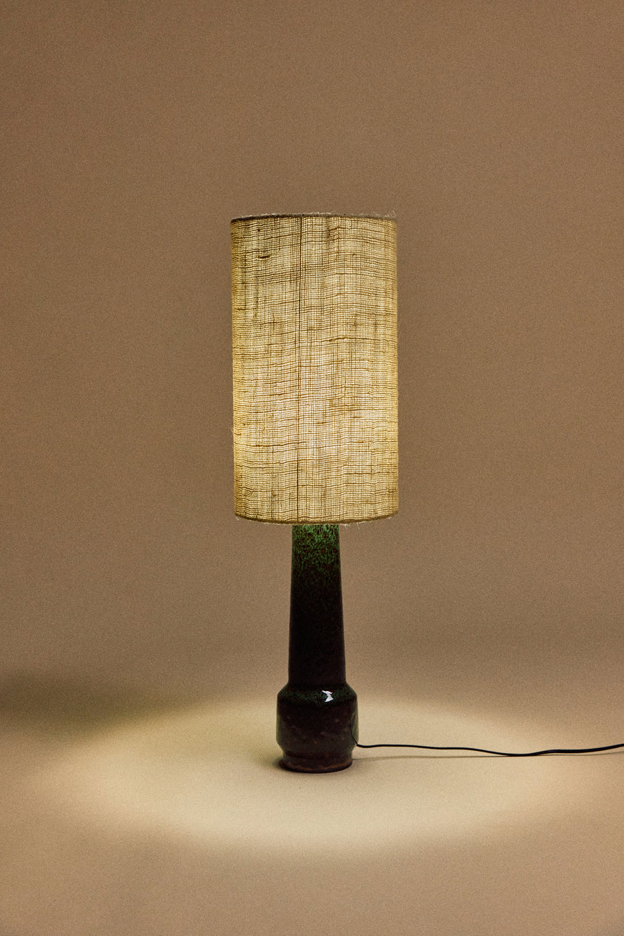 Lampenkap jute jadegroen