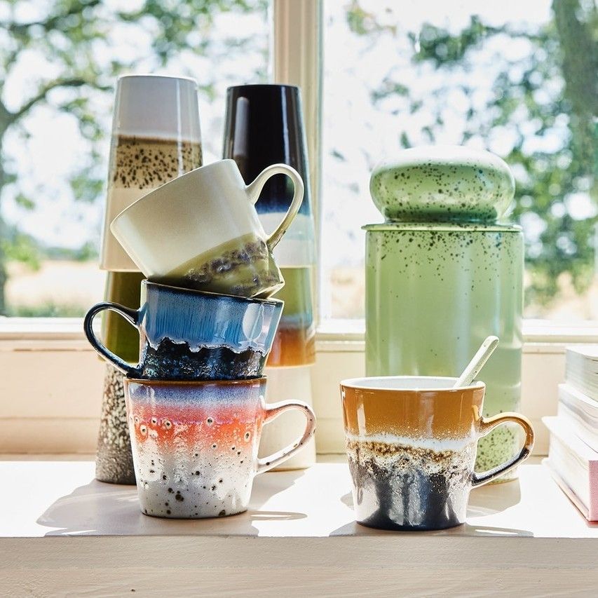 70s ceramics: americano mug, fire