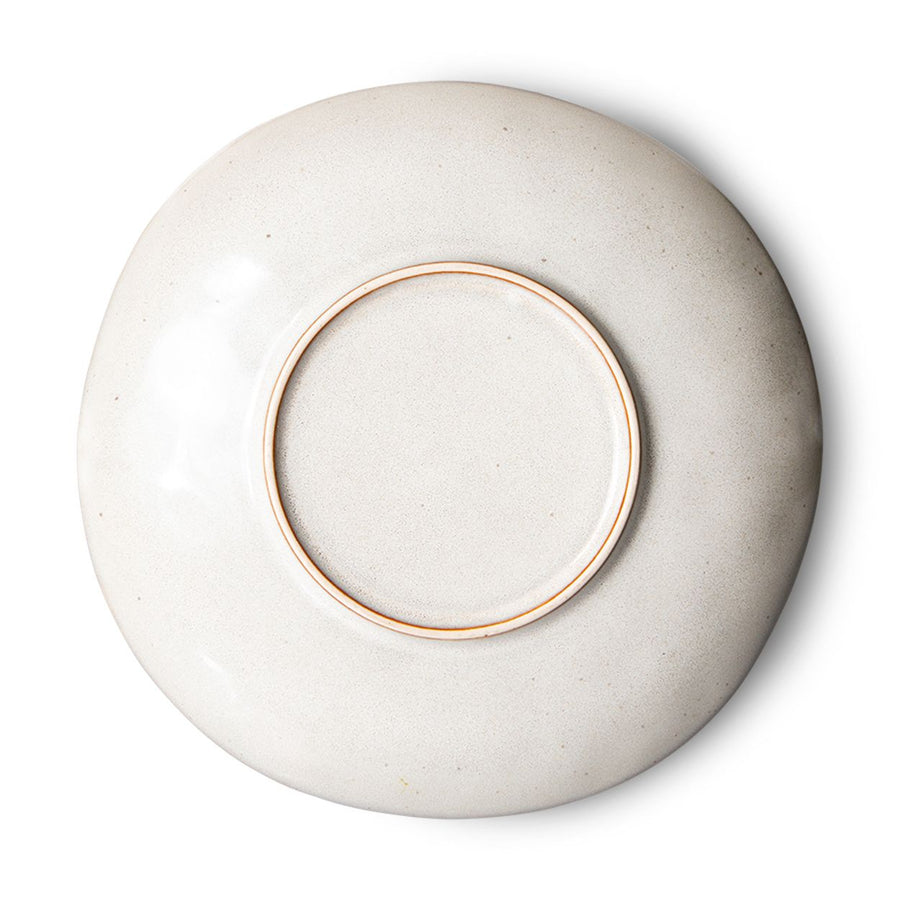 70s ceramics: side plates, mist (set of 2)