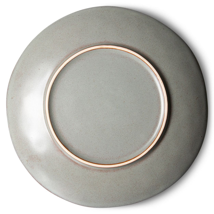 70s ceramics: dinner plates, mineral (set of 2)