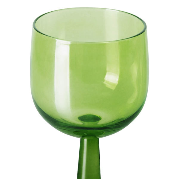 The emeralds: wine glass tall, lime green (set of 4)