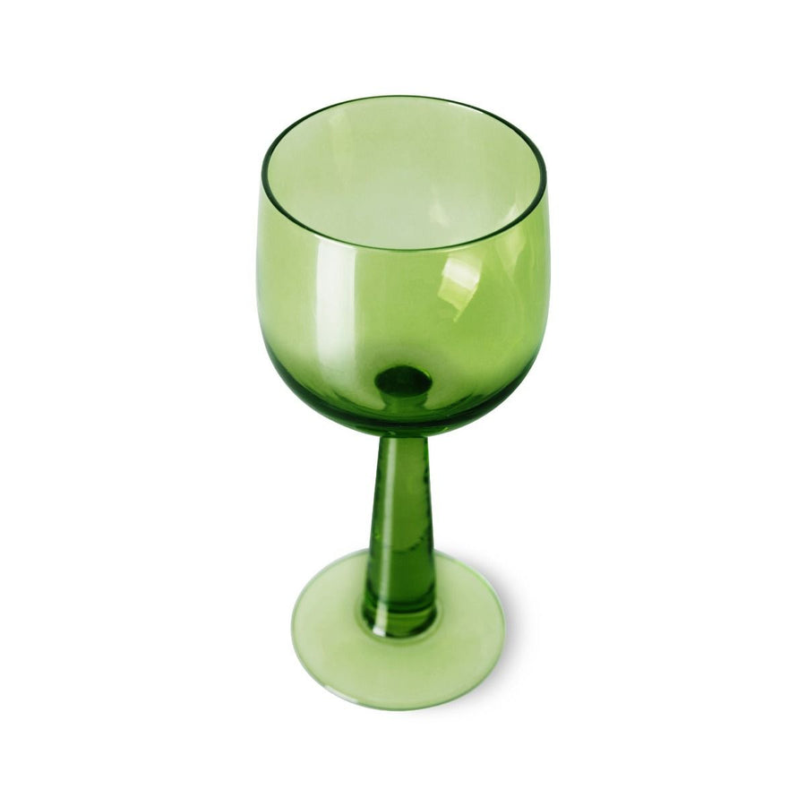 The emeralds: wine glass tall, lime green (set of 4)