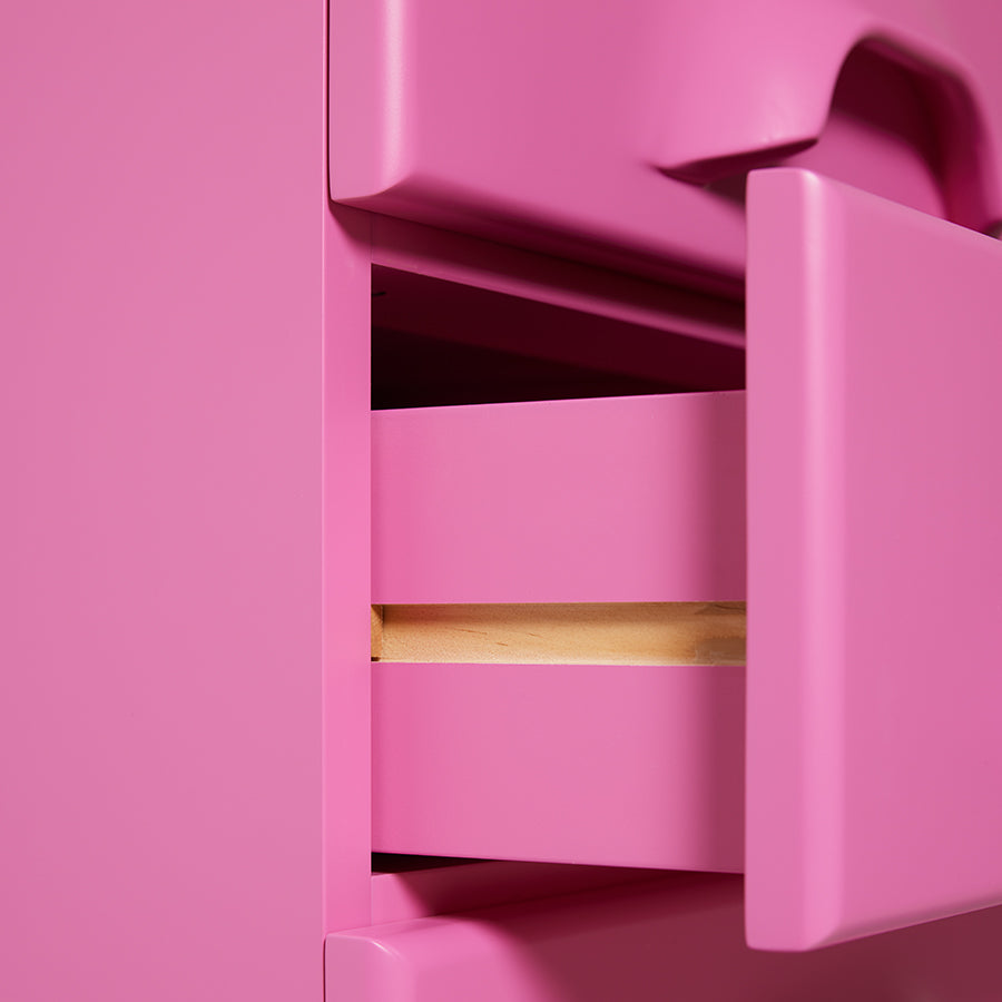 Commode met 8 lades roze