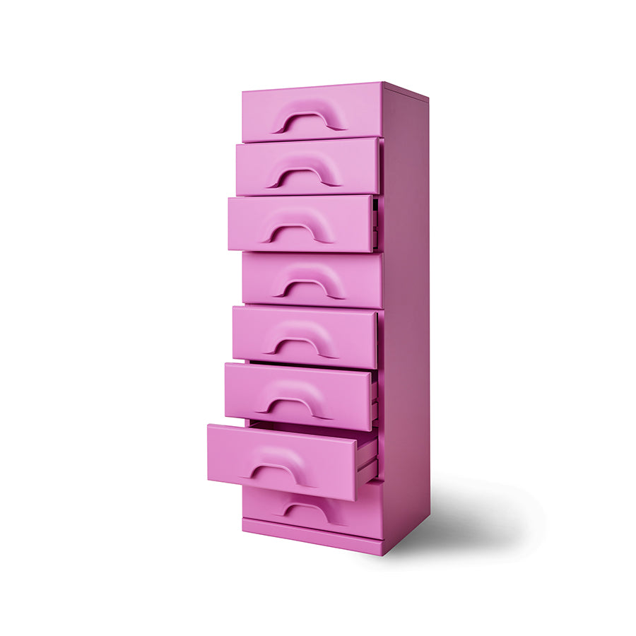 Commode met 8 lades roze