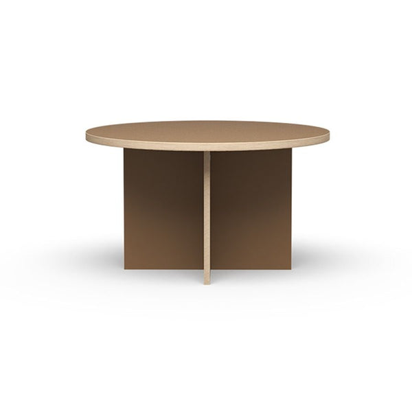 Dining table, brown, round 130cm