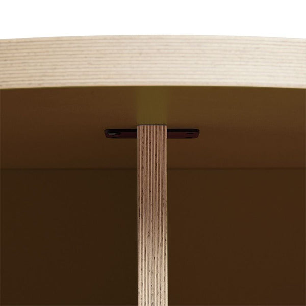 Dining table, brown, round 130cm