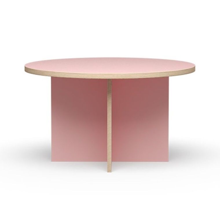 Dining table, pink, round 130cm