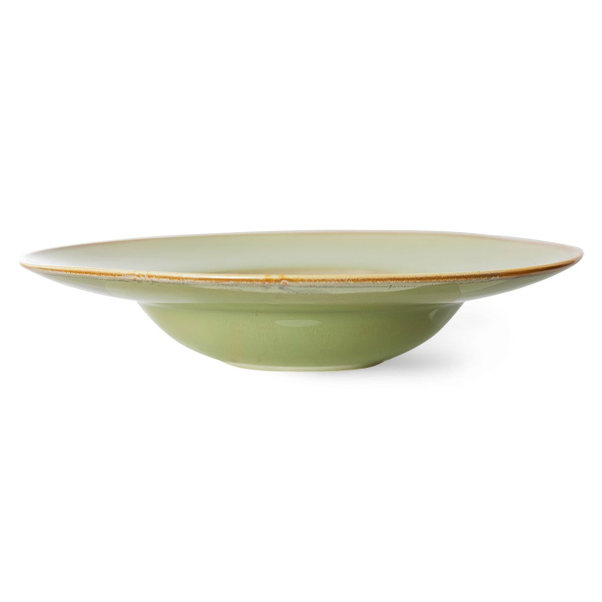 Chef ceramics: pasta plate, moss green