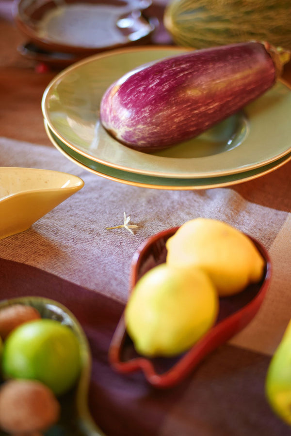 Chef ceramics: pasta plate, moss green