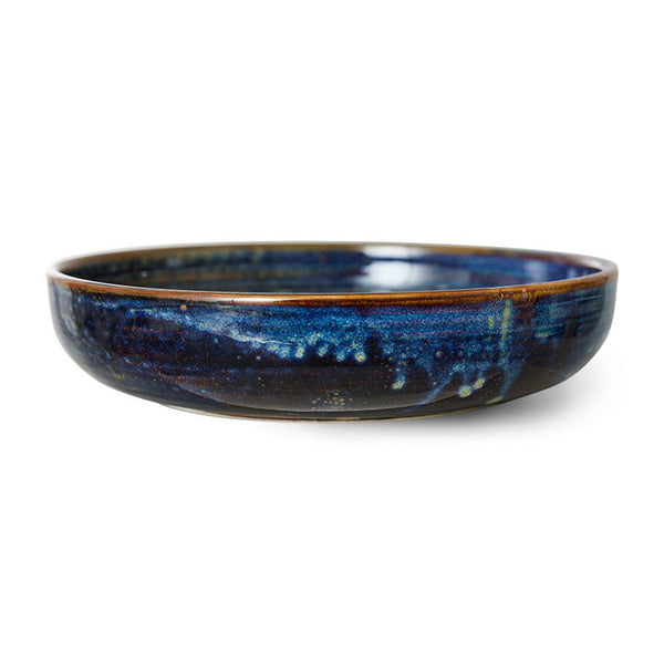Chef ceramics: deep plate L, rustic blue