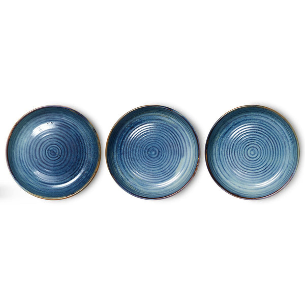 Chef ceramics: deep plate L, rustic blue