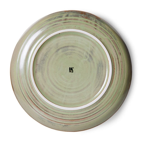 Chef ceramics: deep plate L, moss green