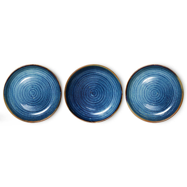 Chef ceramics: deep plate M, rustic blue