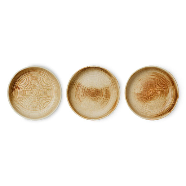 Chef ceramics: deep plate M, rustic cream/brown