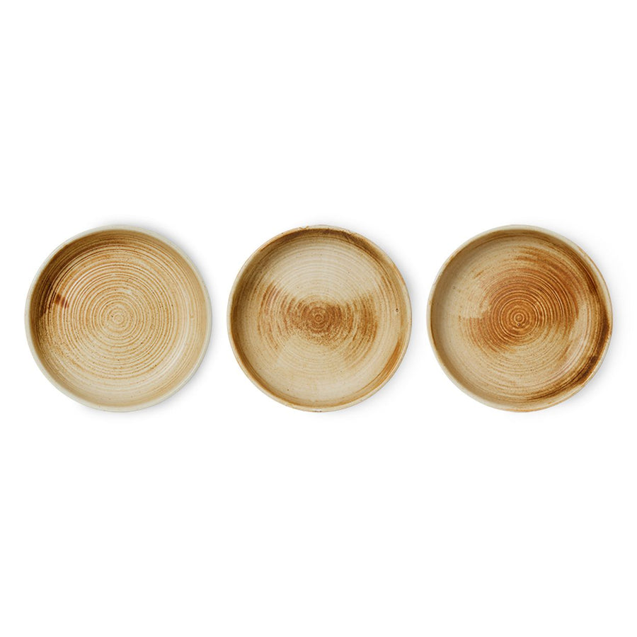 Chef ceramics: deep plate M, rustic cream/brown