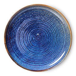 Chef ceramics: dinner plate, rustic blue