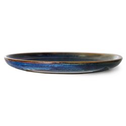 Chef ceramics: dinner plate, rustic blue