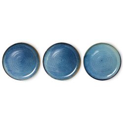 Chef ceramics: dinner plate, rustic blue