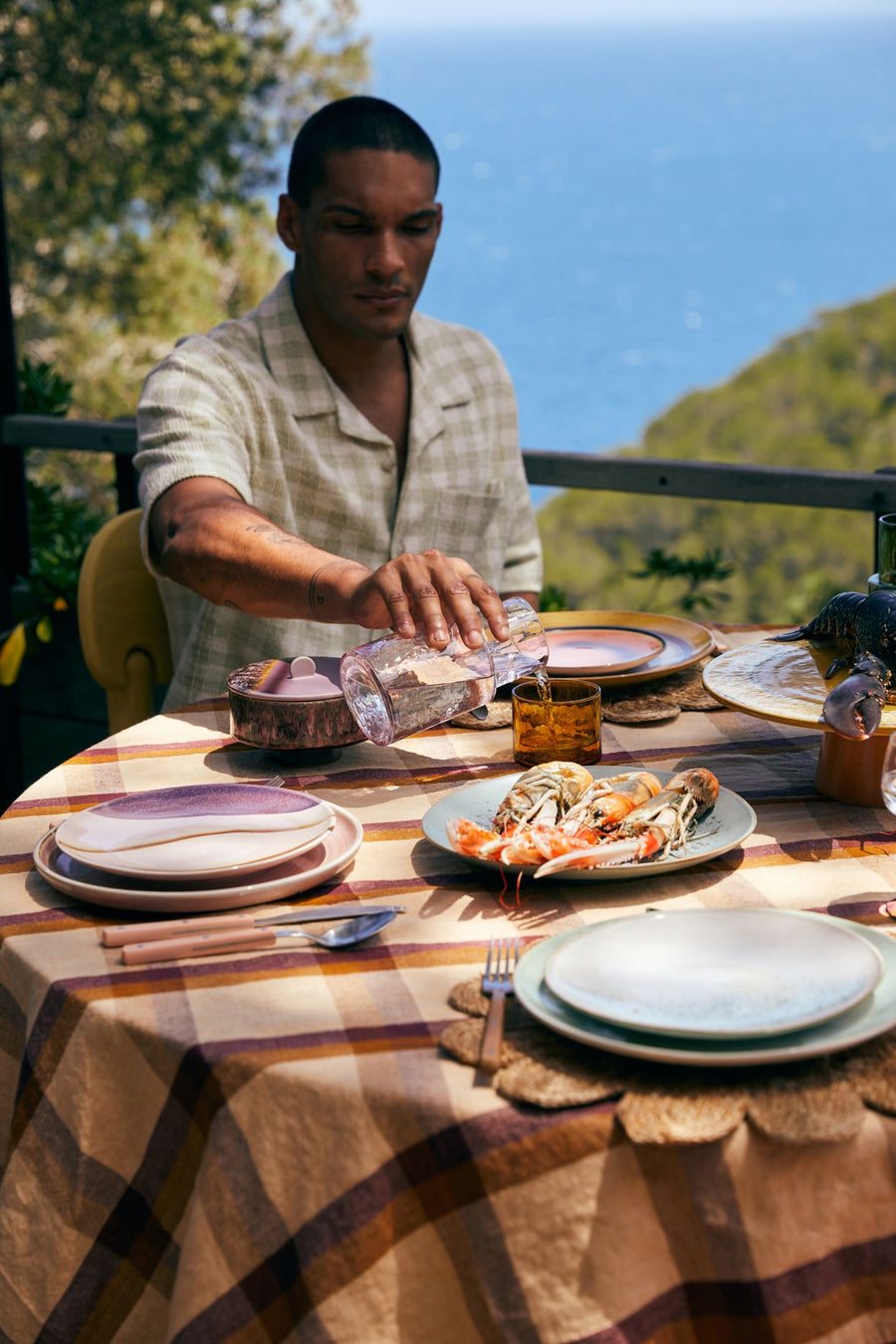 Chef ceramics: dinner plate, rustic pink