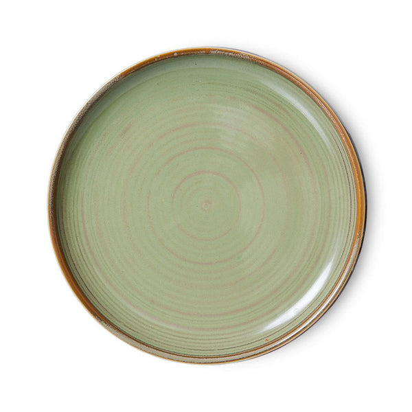 Chef ceramics: side plate, moss green