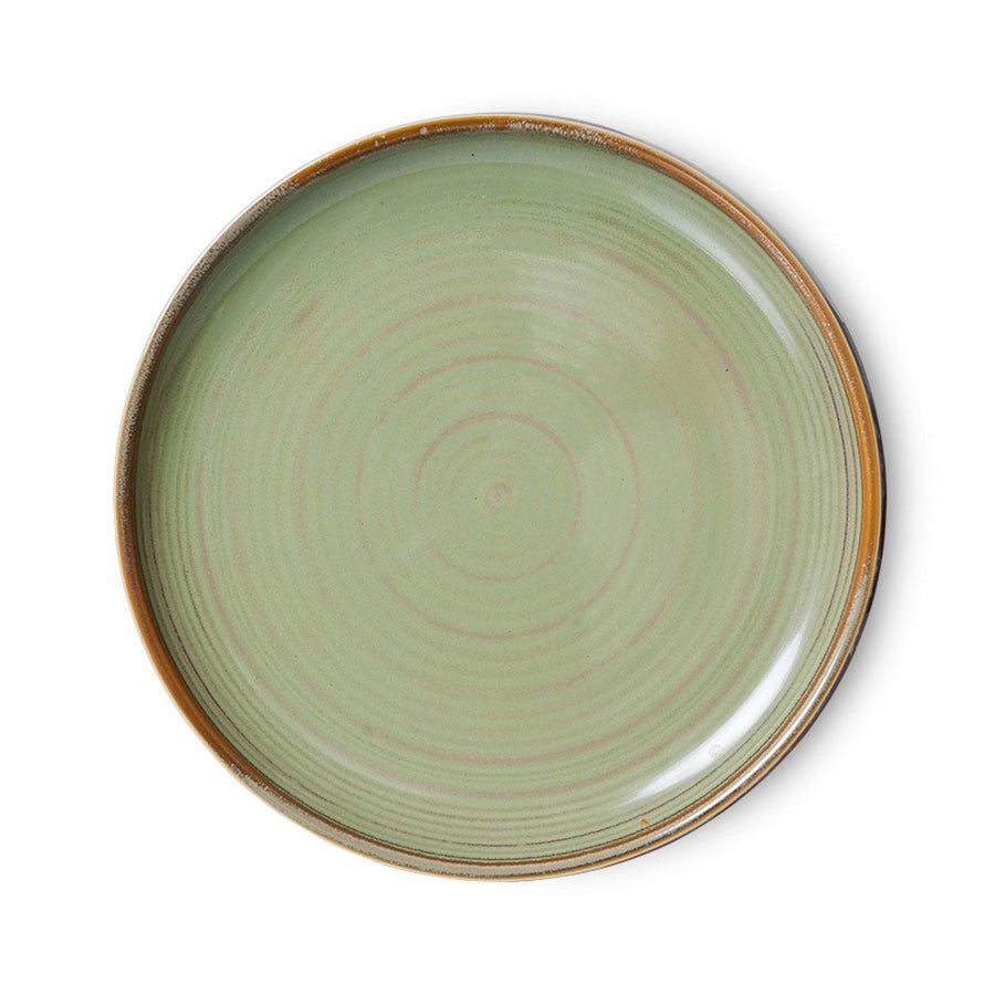 Chef ceramics: side plate, moss green