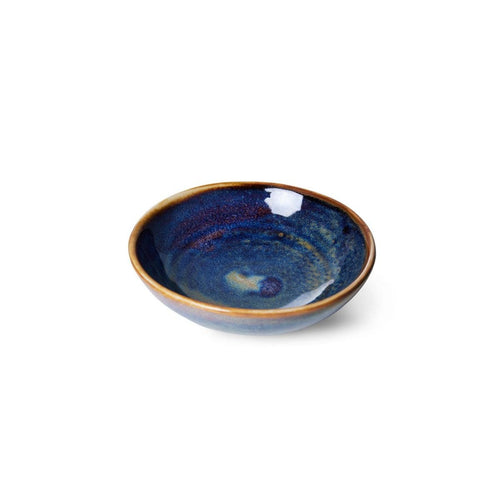 Chef ceramics: small dish, rustic blue