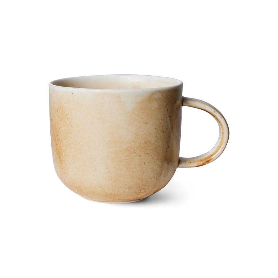 Chef ceramics: mug, rustic cream/brown