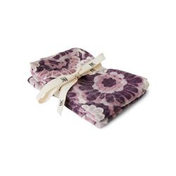 Cotton napkins floral burgundy (set of 2)