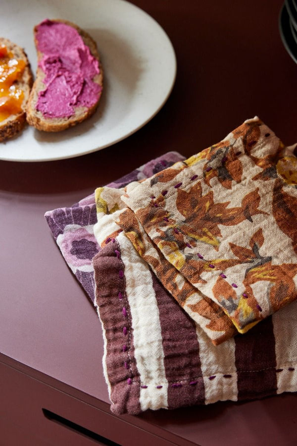 Cotton napkins mediterranean tangerine (set of 2)