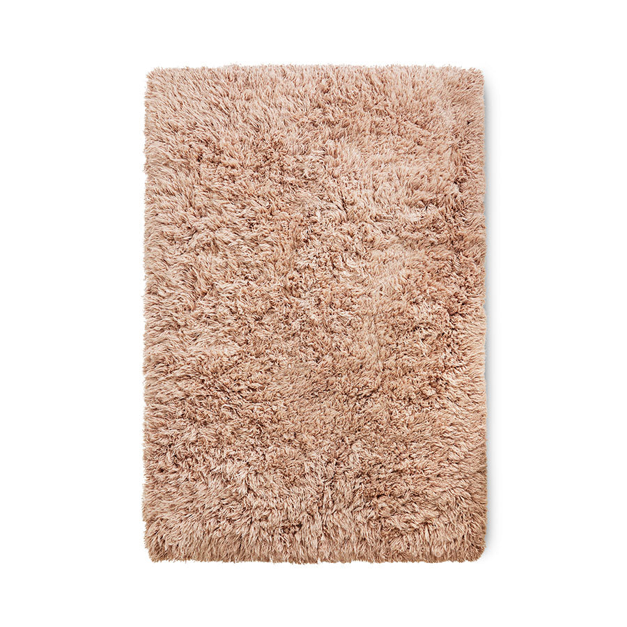 Vloerkleed Fluffy zachtroze 200 x 300 cm