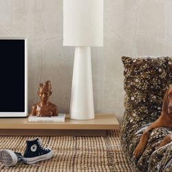 Cone floor lamp base XL cream