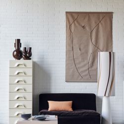 Cone floor lamp base XL cream