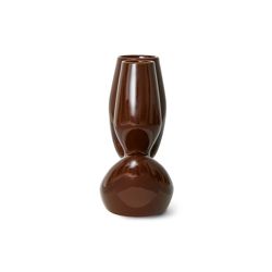 Ceramic vase organic espresso L