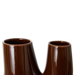 Ceramic vase organic espresso L