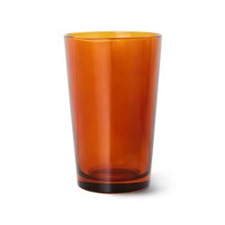 70s glassware: tea glasses amber brown (set of 4)