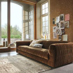 club couch: royal velvet, caramel