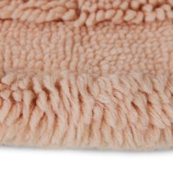 Round woolen rug soft pink (150x150cm)