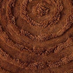 Round woolen rug mahogany (150x150cm)