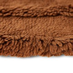 Round woolen rug mahogany (150x150cm)
