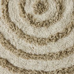 Round bath mat cream (120x120cm)