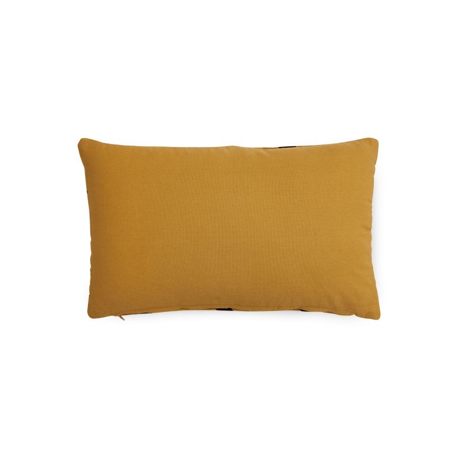 Striped velvet cushion Honey (50x30cm)