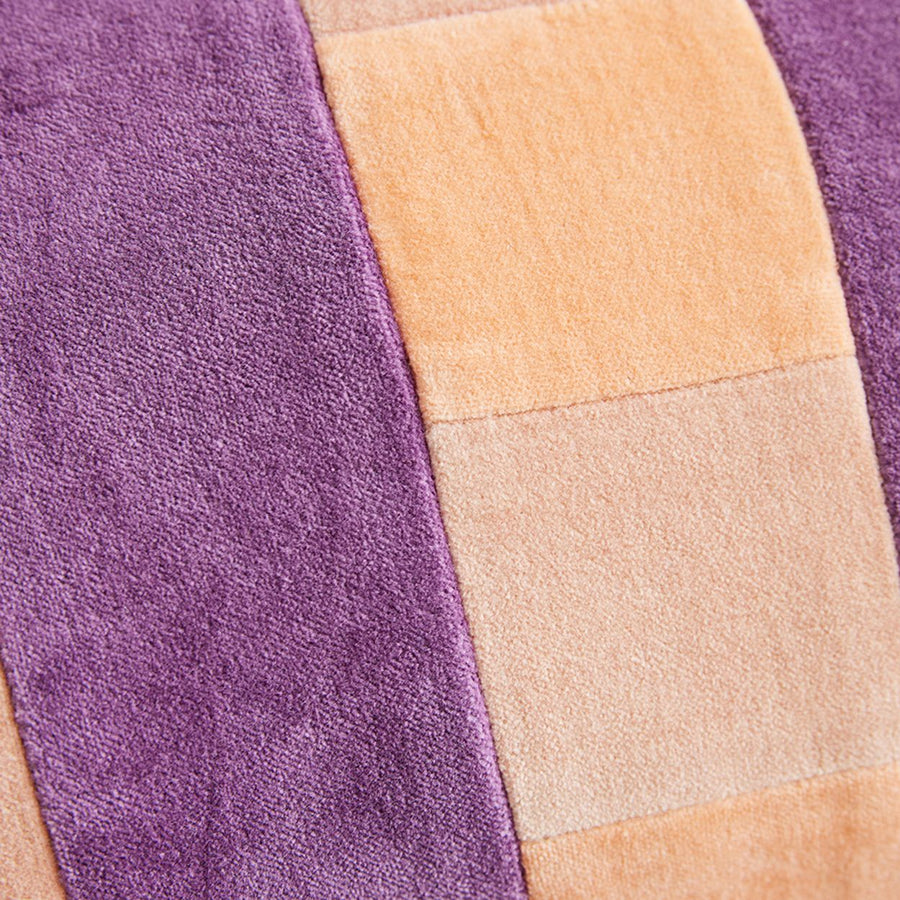 Striped velvet cushion Midsummer (50x30cm)