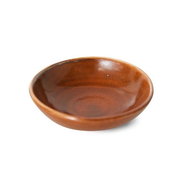 Chef ceramics: small dish, burned orange