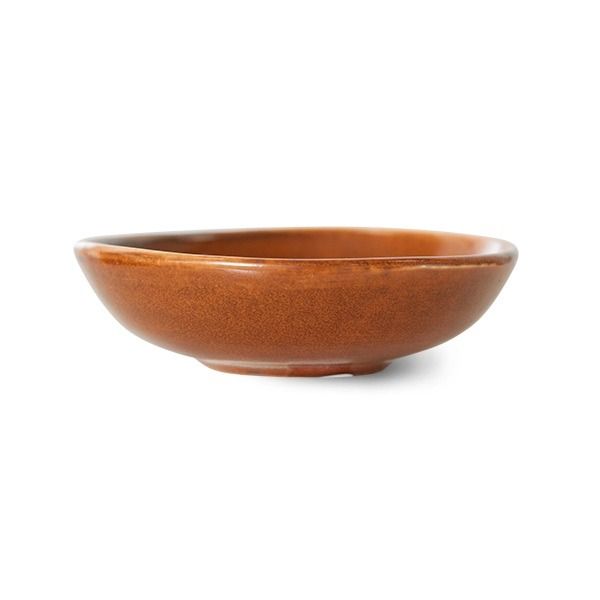 Chef ceramics: small dish, burned orange