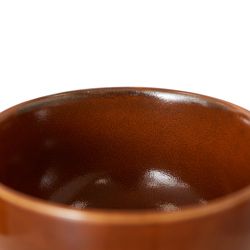 Chef ceramics: bowl, burned orange